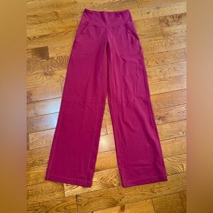 lululemon athletica Magenta Wide Leg Pants